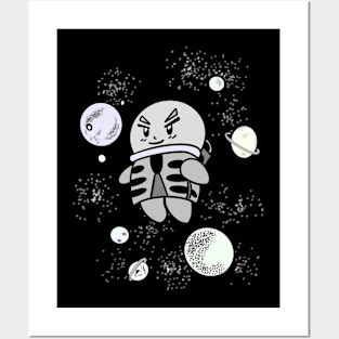 Space exploration cute style Posters and Art